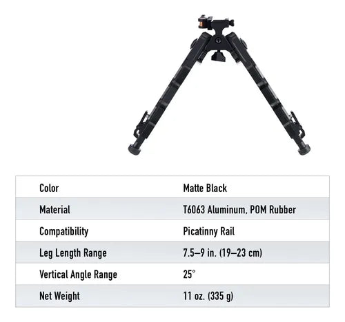 Bipode Tipo Accutac Para Rifle Caza Rifles Bípode
