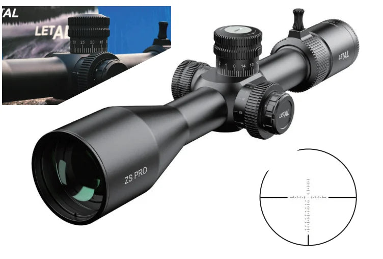 MIRA TELESCOPICA LETAL ZS PRO 4-16X50, PRIMER PLANO FOCAL | ZERO STOP