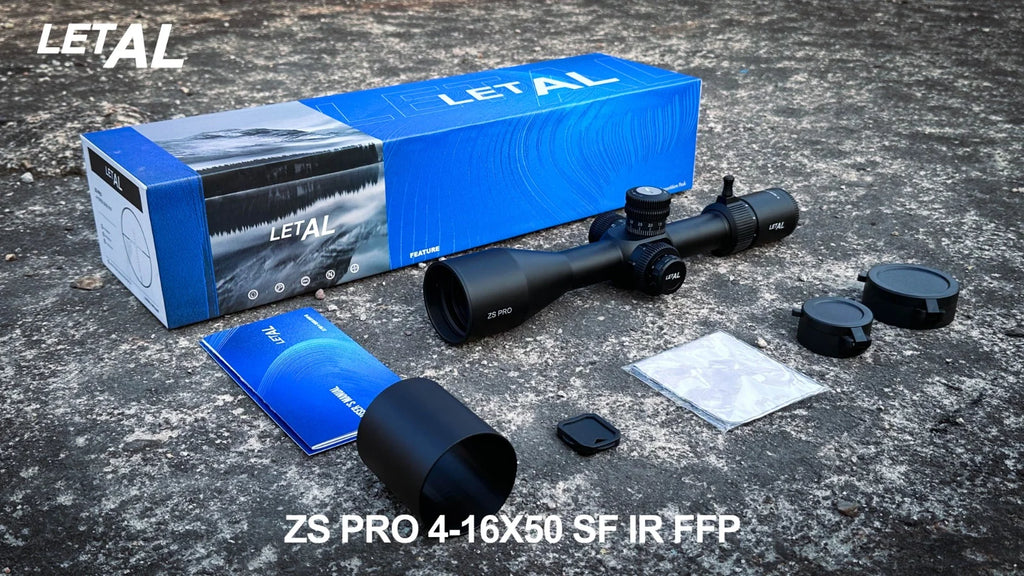 MIRA TELESCOPICA LETAL ZS PRO 4-16X50, PRIMER PLANO FOCAL | ZERO STOP