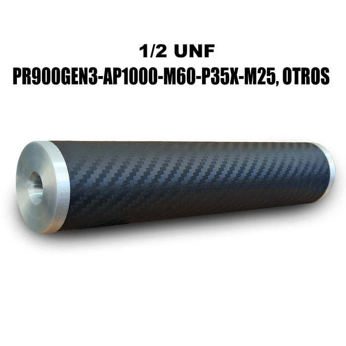 Silenciador 1/2 UNF PR900GEN3 M60 M25 P35X AP1000 AIRSOFT
